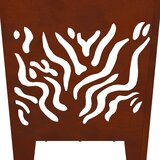  Kamin Smeđa 40 x 40 x 40 cm Otporni čelik | shoptok.hr