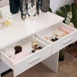 Veliki moderni kozmetički toaletni stol, osvjetljenje ogledala | shoptok.hr