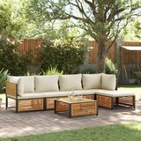  6-dijelna set vrtnih sofa s jastucima masivno bagremovo drvo | Eponuda.com
