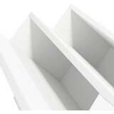  Regal za revije s polico Bela 90 x 53 x 28,5 cm Konstruiran les, (5000214272) | Shoptok.si