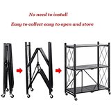 Smania MaxRack™ mobilni kovinski zložljivi regal za shranjevanje - 3 ravni | Shoptok.si