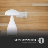  LED Prigušiva punjiva stona lampa LED/1W/5V 3000-6000K 1800 mAh bela | Eponuda.com