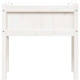 vidaXL Vrtne sadilice s nogama bijela 70x31x70 cm od masivne borovine | shoptok.hr