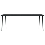  7-dijelni vrtni blagovaonski set crni | shoptok.hr