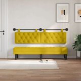  Držeće uzglavlje Zidne Žuta 170 x 55 x 7 cm Baršun - Žuta 160 cm bez LED | shoptok.hr