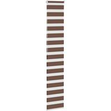 Zebra zavjesa smeđa 45x200 cm širina tkanine 40,9 cm poliester | Shoptok.si