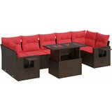  8-dijelni set vrtnih sofa od poliratana s jastucima smeđi bagrem | Eponuda.ba