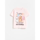 Reserved Majica Kapibara CapyFun - pastelnoružičasto | shoptok.hr