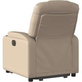 vidaXL Naslonjač na podizanje od umjetne kože boja cappuccina | shoptok.hr