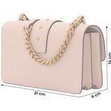 Pinko Torba za čez ramo 'LOVE ONE MINI' pastelno roza | Shoptok.si