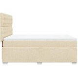  Krevet s oprugama i madracem krem 160x200 cm od tkanine | shoptok.hr