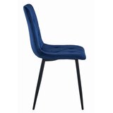 Libra stolica - tamnoplavi baršun / crne noge x 3 | shoptok.hr