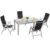 Gardenson Vrtna Garnitura Carrara, 5-Delno, Črna | Shoptok.si
