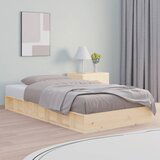  The Living Store Posteljni okvir 120x190 cm trden les - Posteljni Okvir, (21439872) Cene