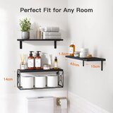 PIPISHELL komplet stenskih polic s kovinsko košaro | Shoptok.si