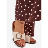 Boto Women's sandals on cork platform with buckle beige Vianara | ePonuda.com