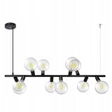  Luster na sajli 10xE27/20W/230V crna Slike