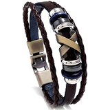  Muška narukvica WO-34328 - Crna / Zlatna / 20cm KP34328 | shoptok.hr
