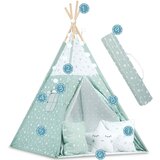 Nukido Teepee šator za djecu s svjetlima - boja mente | shoptok.hr