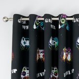 Catherine Lansfield Crne/plave dječje zavjese u setu 2 kom 168x183 cm Game Over – | shoptok.hr