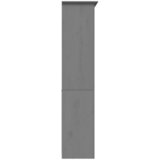  Regal za knjige BODO sivi 80x40x173 cm od masivne borovine | shoptok.hr