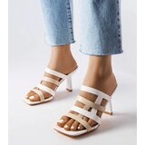 Gemre White heeled mules | shoptok.hr