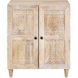  Komoda Bijelo 60 x 33 x 75 cm masivno drvo manga Slike