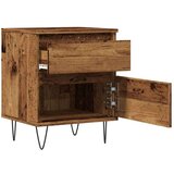 vidaXL Noćni ormarić boja staro drvo 40x35x50 cm konstruiranog drva | shoptok.hr