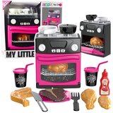  Kuhinja za igru ​​s pećnicom, hranom, svjetlima, zvukovima, roza | shoptok.hr