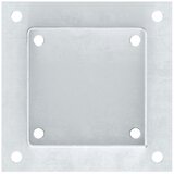  Postolja za stupove kvadratna 12 kom 121x121 mm pocinčani čelik | shoptok.hr