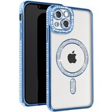 AVIZAR diamond case za iphone 13 zaščita magsafe contour strass, svetlo modra, (5000012309) | Shoptok.si