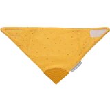 Canpol Cloth Bib with Teether slinček z grizljajočim delom Yellow 1 kos | Shoptok.si