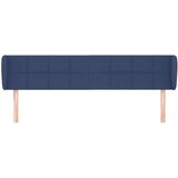  Vzglavje z ušesi modro 203x23x78/88 cm blago, (20953745) | Shoptok.si