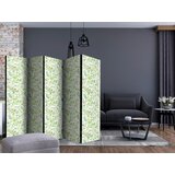 Artgeist PARAVAN 225/172/3 cm bela, svetlo zelena | Shoptok.si