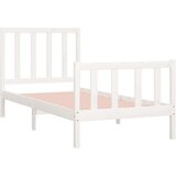  Okvir za krevet od masivne borovine bijeli 75x190 cm 2FT6 mali | shoptok.hr