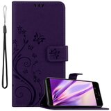 Cadorabo Huawei MATE 9 v klasična temno modra - ovitek v cvetličnem dizajnu z magnetnim zapiranjem, stoječo funkcijo in režami za kartice, (20562207) | Shoptok.si