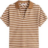 Tommy Hilfiger Majice s kratkimi rokavi LYOCELL TIPPING OPEN WW0WW46512 Kostanjeva Cene