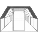 Vanjski kavez za kokoši 3 x 12 x 2 m od pocinčanog čelika | shoptok.hr