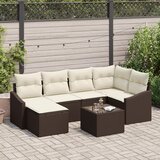 vidaXL set od 6 dijelova vrtnih sofa s jastučićima sivo poli ratan Cijene