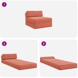 SOFA na razvlačenje Crvena narančasta 60 x 70 x 41 cm Tkanina | shoptok.hr