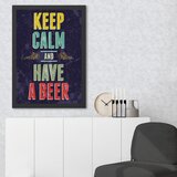 Wallity Uokvirena slika Imaj pivo, 55x75 cm | Eponuda.ba