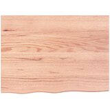  Zidna polica svjetlosmeđa 80x60x(2-6) cm obrađena hrastovina | shoptok.hr
