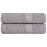vidaXL Ručnici za ruke FROGN 2 kom. sivi 50x100 cm 360 g/m² - Siva 50 x 100 cm 2 | shoptok.hr