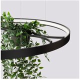 Thoro Črna aluminijasta LED viseča svetilka &amp;oslash; 78 cm RIO &amp;ndash; Slike