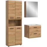 MID.YOU Kopalnica Z Umivalnikom Ice, Barva Hrasta, 3-Delna | Shoptok.si