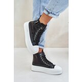 Boto Women's High Top Sneakers On Platform Black Averira | shoptok.hr
