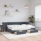 vidaXL dnevni krevet na razvlačenje tamnosivi 80 x 200 cm baršunasti | shoptok.hr