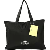 Replay Shopper torba svijetložuta / crna / bijela