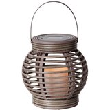 Star Trading smeđa solarna LED lampa prikladna za eksterijer Rotanga, visina 16 cm Cijene