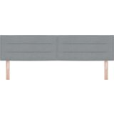  LED uzglavlje s linijama dizajna svjetlosivo 90 cm tkanina | shoptok.hr